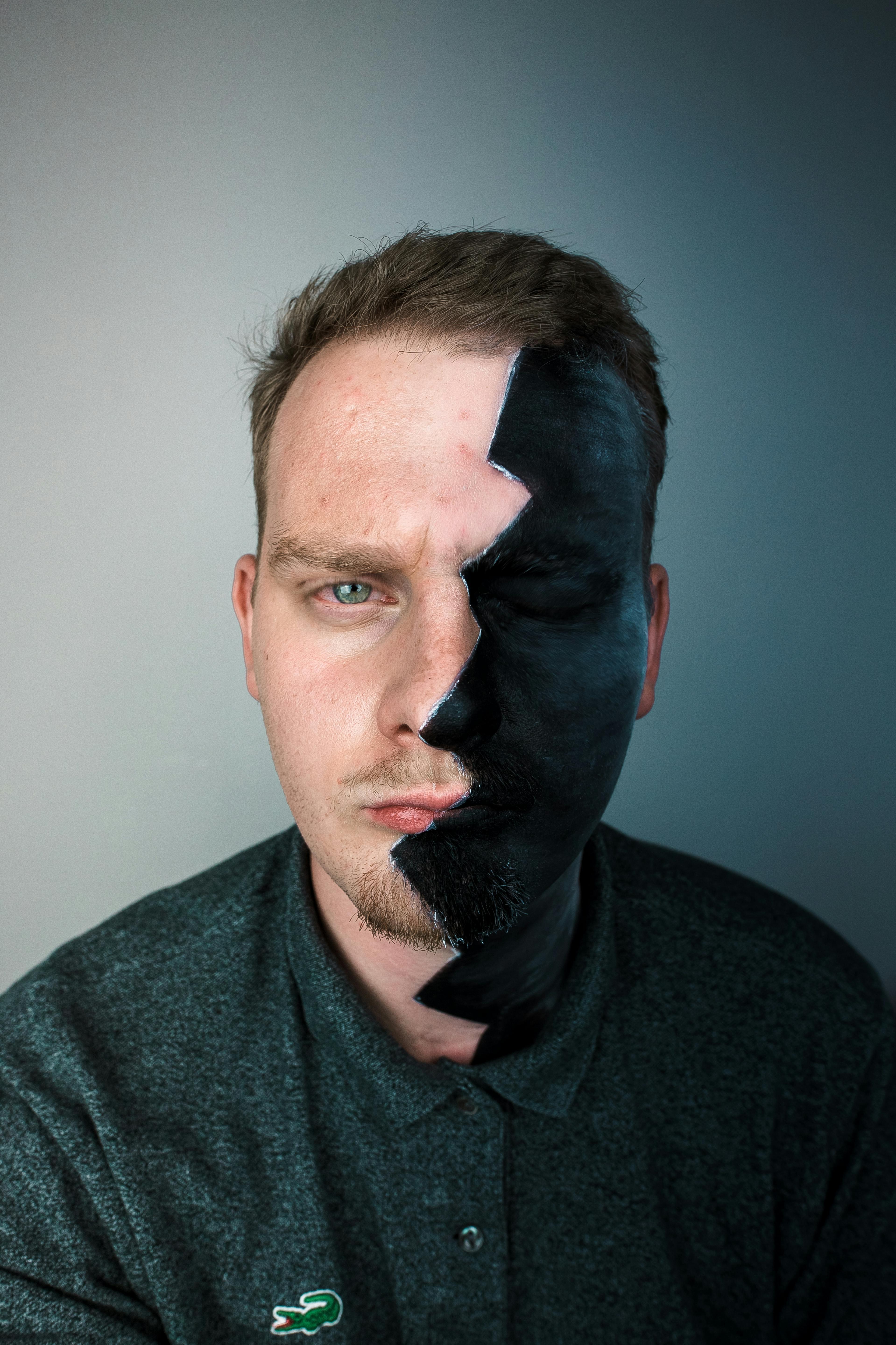 young people and identity, image of a man questioning his identity